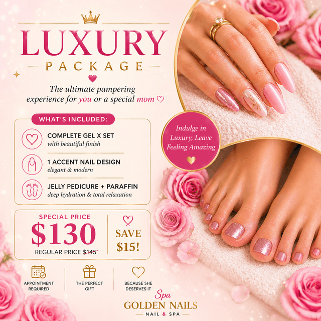 Golden Mom Luxury at Spa Golden Nails in West Valley City, UT